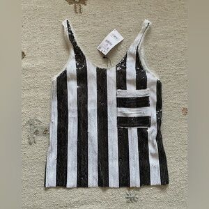 NWOT Zara sequin top